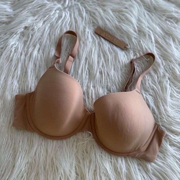 Skims Fits Everybody T-shirt Bra Ochre Size 38C - Picture 3 of 7